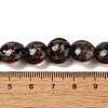 Handmade Dichroic Foil Glass Beads Strands DICH-U001-11D-4