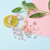 497Pcs 5 Style Rainbow ABS Plastic Imitation Pearl Beads OACR-YW0001-09C-10