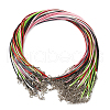 Waxed Cotton Cord Necklace Making MAK-BT0001-03-2