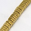 Electroplate Non-magnetic Synthetic Hematite Beads Strands G-J165-4mm-02-3