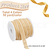 HOBBIESAY 40 Yards 4 Colors Single Face Velvet Ribbon with 4Pcs Plastic Empty Spools SRIB-HY0001-09A-2