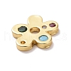Eco-friendly Brass Micro Pave Cubic Zirconia Pendants KK-D079-10G-3