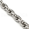 201 Stainless Steel Rope Chain Bracelets STAS-Z056-16P-2