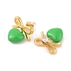 Heart Resin Stud Earrings EJEW-Z064-04G-2
