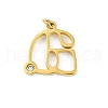 304 Stainless Steel Pendants STAS-R137-01G-G-1