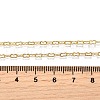 Brass Peanut Link Chain Necklaces NJEW-M108-37G-3