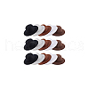 AHADERMAKER 15Pcs 5 Colors EVA Cloth Mini Hat Fascinator Base AJEW-GA0007-43-8