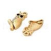 304 Stainless Steel Rhinestone Pendant STAS-U047-01G-02-2