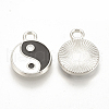 Feng Shui Alloy Enamel Pendants X-ENAM-S115-035B-2