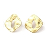 304 Stainless Steel Rhombus Stud Earrings for Women EJEW-Q781-14G-1