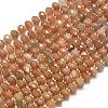 Natural Peach Moonstone Beads Strands G-P573-A35-01-2