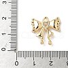 Brass Micro Pave Cubic Zirconia Pendants KK-S531-08G-4