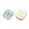 Beach Theme Alloy Enamel Pendants ENAM-T022-33A-2
