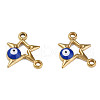 304 Stainless Steel Enamel Connector Charms STAS-N087-62-03G-2