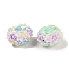 Handmade Luminous Polymer Clay Rhinestone Beads CLAY-H003-05D-3