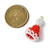 Seed Beads Beaded Charms PALLOY-MZ00296-2