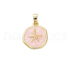 Brass Enamel Pendants KK-M314-08A-G02-1