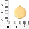 304 Stainless Steel Pendants STAS-F315-09G-02-3