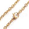 304 Stainless Steel Necklaces NJEW-E080-12G-2