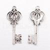 Tibetan Style Alloy Pendant Rhinestone Settings TIBE-16047-AS-RS-1