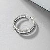 S925 Sterling Silver Double Layer Rings CM3157-3