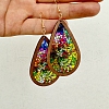 Acrylic Teardrop Dangle Earrings PW-WG3975F-03-1