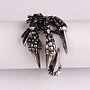 Dragon Claw Alloy Adjustable Cuff Rings for Men FS-WG918E1-01-2