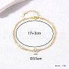 Elegant S925 Sterling Silver Cable Chain Multi-layer Bracelets GZ5052-3-2