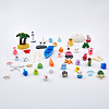 Ocean Theme Mini Resin Ornaments AJEW-WH0041-73-1