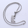 Creative Western Style Stainless Steel Knife Pendant Necklaces EB0318-4