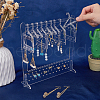 SUPERFINDINGS 1 Set Transparent Acrylic Earring Hanging Display Stands EDIS-FH0001-09-3