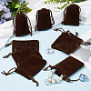Beebeecraft Velvet Jewelry Drawstring Gift Bags ABAG-BBC0001-10A-03-4