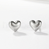 Simple Stainless Steel Heart Stud Earrings IO1041-1