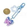 Butterfly & Star Acrylic Pendant Decorations HJEW-JM01738-02-3