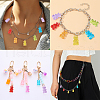 90Pcs 9 Colors Transparent Acrylic Pendants TACR-CJ0001-29-6