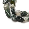 Natural Moss Agate Beads Strands G-L608-A03-01-4