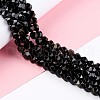 Natural Golden Sheen Obsidian Beads Strands G-C229-01B-2