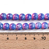 Baking Painted Glass Beads Strands DGLA-N008-8mm-02-5