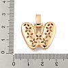 Brass Micro Pave Clear Cubic Zirconia Pendants KK-B099-01G-W-3