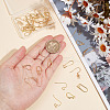 GOMAKERER 40Pcs 10 Styles Brass Earring Hooks DIY-GO0001-18-4