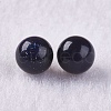 Synthetic Blue Goldstone Beads G-K275-26-6mm-2