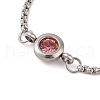 Mother's Day 304 Stainless Steel Birthstones Rhinestone Adjustable Slider Ring RJEW-M015-01P-2