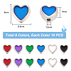   60Pcs 6 Colors Alloy Enamel Beads ENAM-PH0002-47-2