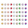 Frosted Spray Painted Glass Beads Strands GLAA-TA0003-10-2