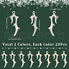 SUNNYCLUE 40Pcs 2 Colors Zinc Alloy Pendants FIND-SC0012-64-2