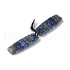 2Pcs Natural Lapis Lazuli Pendants G-A228-02I-2