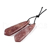 Natural Strawberry Quartz Pendants G-Q176-02-2