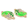 Alloy Crystal Rhinestone Connector Charms FIND-C019-31KCG-4