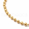 Ion Plating(IP) 304 Stainless Steel Ball Chains Slider Bracelet for Women BJEW-E074-01G-2