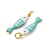 304 Stainless Steel Enamel Pendants X-STAS-E550-40G-02-2